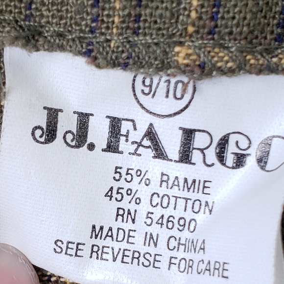 VINTAGE JJ Fargo Plaid Overalls - Picture 5 of 8